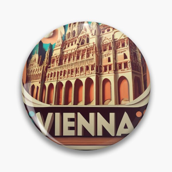 Item preview, Vienna Austria - Vintage European Travel Poster designed and sold by Emaga Digital Studio.