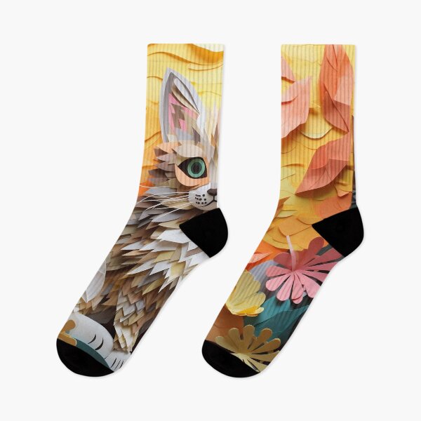 Item preview, Cat paper collage designed and sold by Art91design.