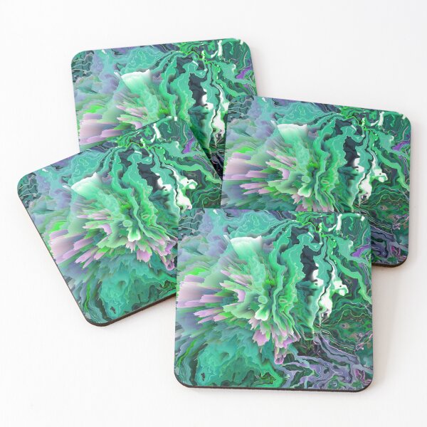 Item preview, IMAGE PRINT ONLY Marble Explosion Faux Marbled Texture Marbling Veins Abstract - Teal Cyan Bluish Violet designed and sold by Beachy.