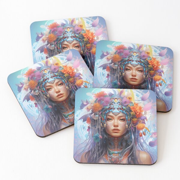 Item preview, Mesmerizing portrait of a futuristic woman designed and sold by AI-Only Creations.
