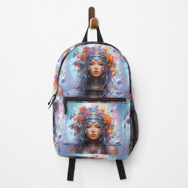 Item preview, Mesmerizing portrait of a futuristic woman designed and sold by AI-Only Creations.