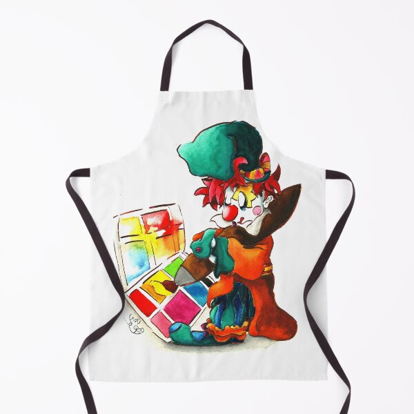Item preview, Wally the Whimsical Clown Apron designed and sold by yukidogzombie.