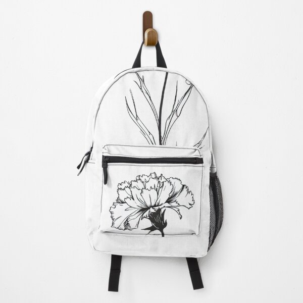 Item preview, January Birth Month Flower - Black and White Carnation - Carnation tattoo designed and sold by TetianaArt.