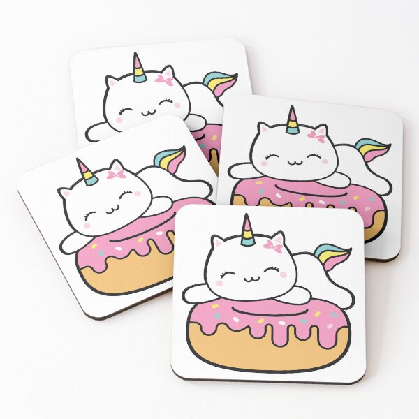 Item preview, Happy Caticorn on a Donut designed and sold by prettytoon.