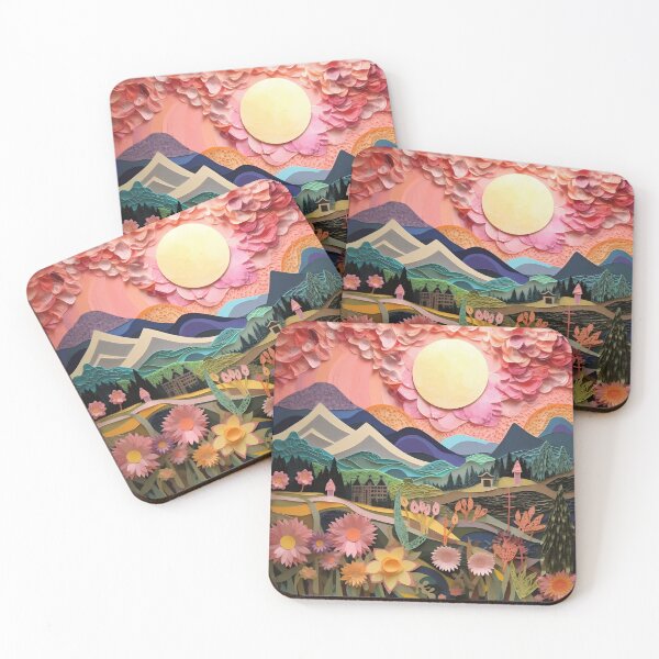 Item preview, Paper collage landscape designed and sold by Art91design.
