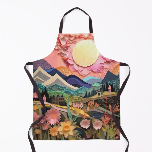 Item preview, Paper collage landscape designed and sold by Art91design.
