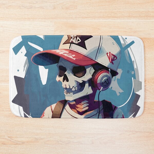 Item preview, Graffiti Skull with Headphones designed and sold by execc.