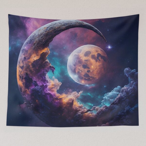 Item preview, Enchanting Crescent Moon in a Dreamy Sky designed and sold by ratchawoot.