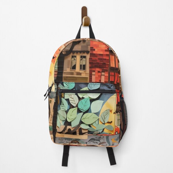 Item preview, House paper collage designed and sold by Art91design.