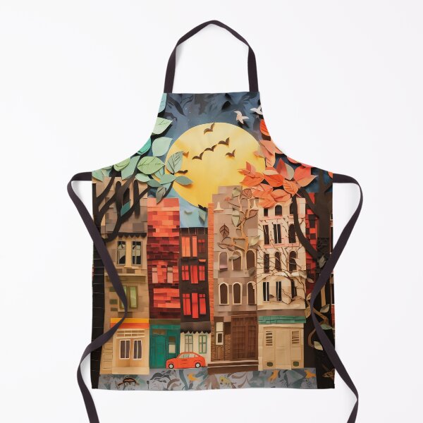 Item preview, House paper collage designed and sold by Art91design.