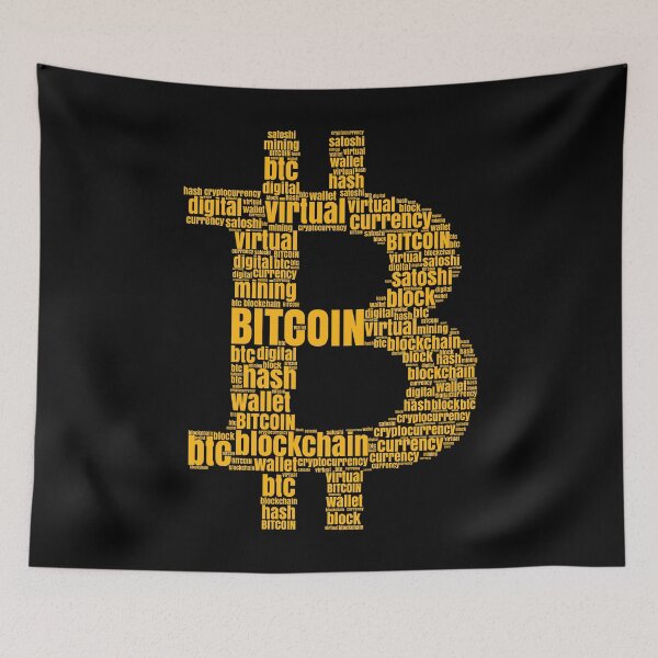 Item preview,  Bitcoin Logo Typography Art designed and sold by goodspy.