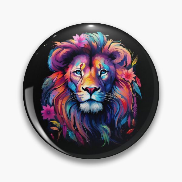 Item preview, Colorful Lion Head designed and sold by Elisabeth840.