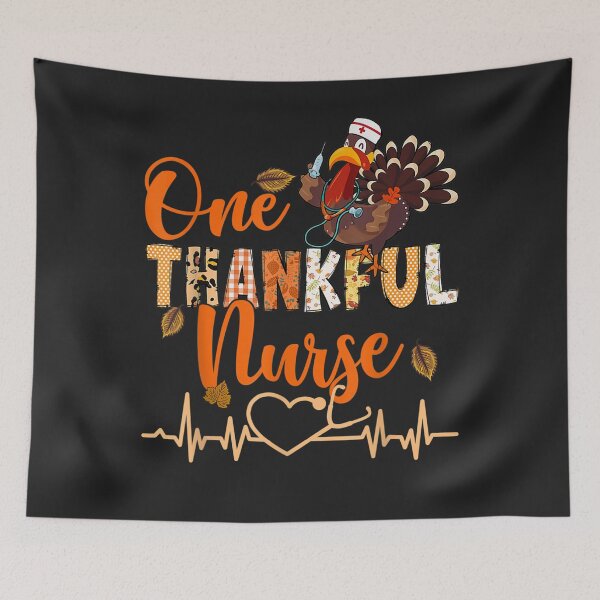 Item preview, One Thankful Nurse Turkey Thanksgiving Day Men Women designed and sold by William Parker.