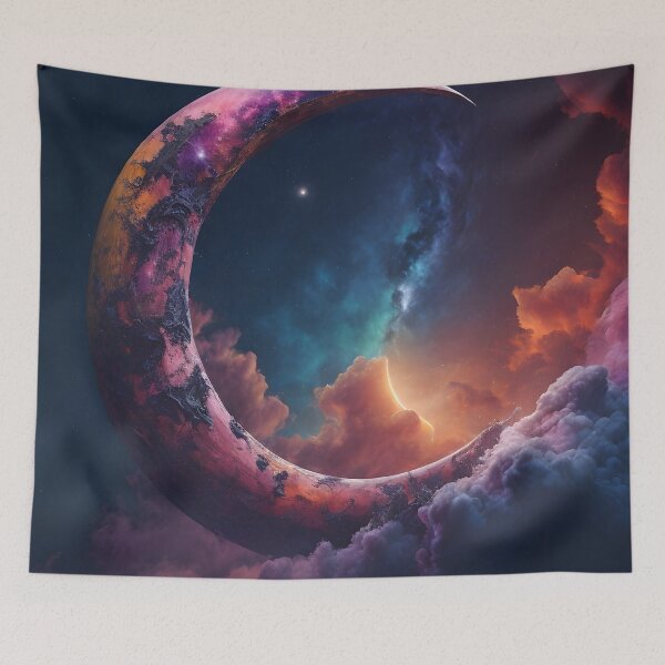 Item preview, Enchanting Crescent Moon in a Dreamy Sky designed and sold by ratchawoot.
