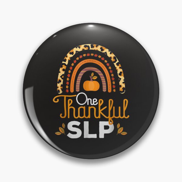 Item preview, One Thankful SLP Leopard Rainbow Thanksgiving Speech Therapy designed and sold by William Parker.