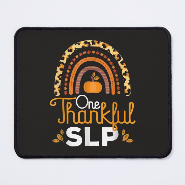 Item preview, One Thankful SLP Leopard Rainbow Thanksgiving Speech Therapy designed and sold by William Parker.