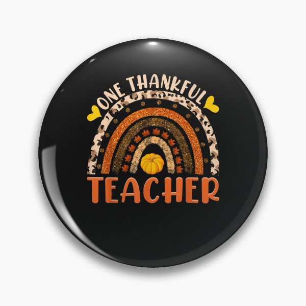 Item preview, One Thankful Teacher Thanksgiving Rainbow Leopard Fall designed and sold by William Parker.