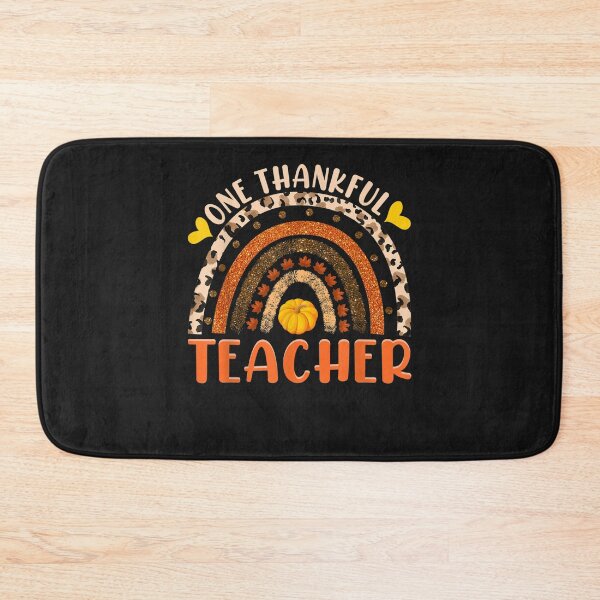 Item preview, One Thankful Teacher Thanksgiving Rainbow Leopard Fall designed and sold by William Parker.