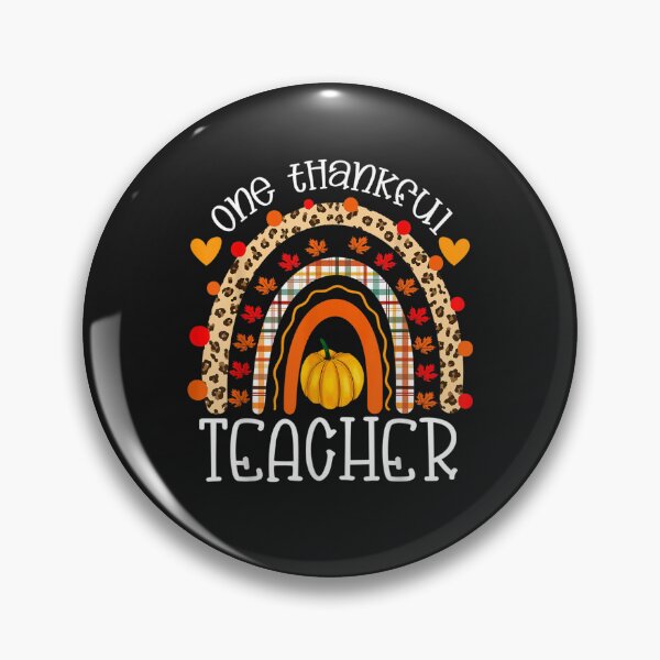 Item preview, One Thankful Teacher Thanksgiving Rainbow Leopard Fall designed and sold by William Parker.