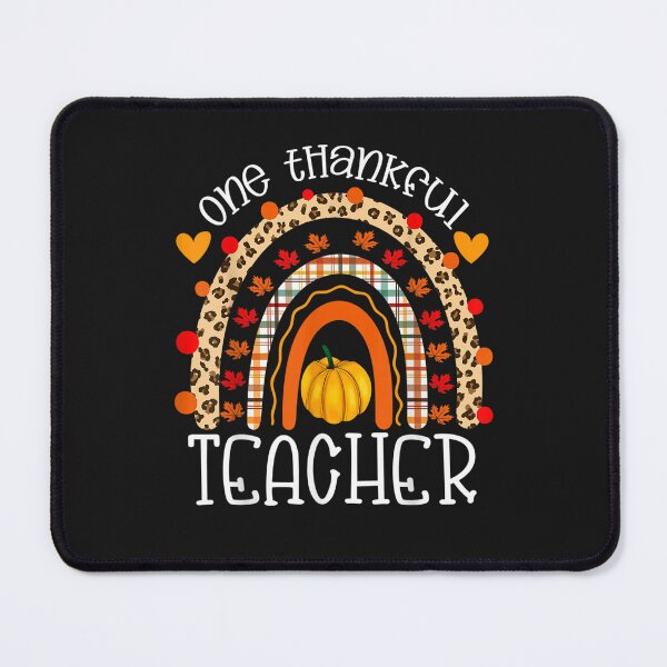 Item preview, One Thankful Teacher Thanksgiving Rainbow Leopard Fall designed and sold by William Parker.