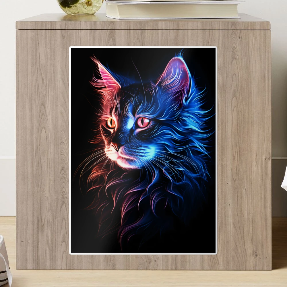 Neon Glow Kitty 3