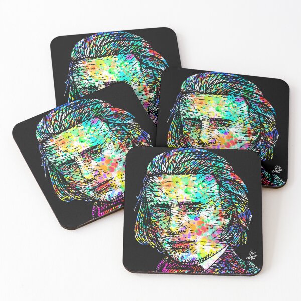 Item preview, JOHANNES BRAHMS ink and watercolor portrait .1 designed and sold by lautir.