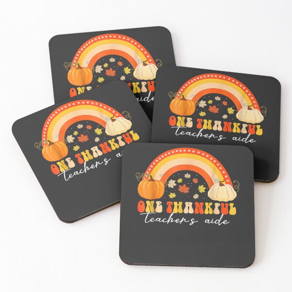 Item preview, One Thankful Teacher's Aide Funny Thanksgiving Rainbow Fall designed and sold by William Parker.