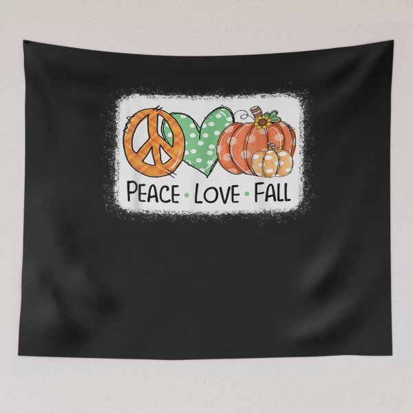 Item preview, Peace & Love & Fall Pumpkin Autum Happy Fall Thanksgiving designed and sold by William Parker.