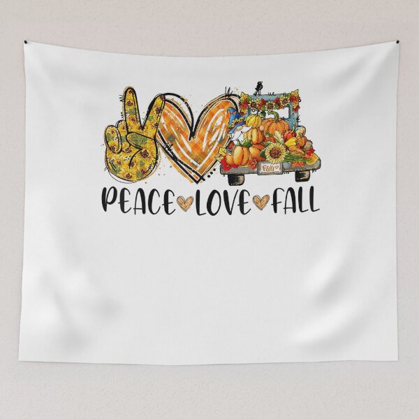 Item preview, Peace Love Fall Pumpkins Vintage Truck Thanksgiving designed and sold by William Parker.