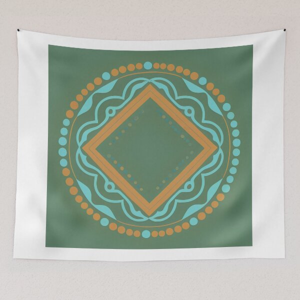 Item preview, Green square designed and sold by SabyDigitalArt.