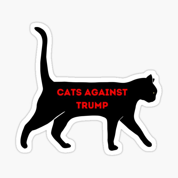 Vista previa del artículo con la obra «Copia de Gatos contra Trump», diseñado y vendido por UniqueDesignOK.