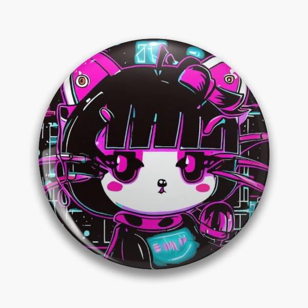Item preview, Weeb Wednesday Cyber Punk Anime Kawaii Kitty designed and sold by obviouslogic.