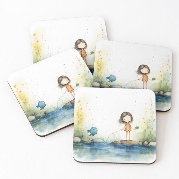 Item preview, Watercolor child designed and sold by Art91design.