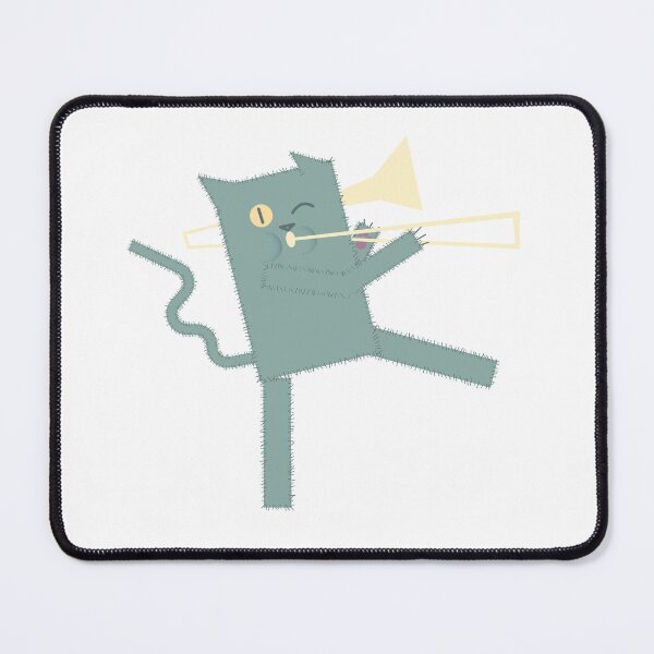 Item preview, Gatto con trombone designed and sold by rimeconibaffi.