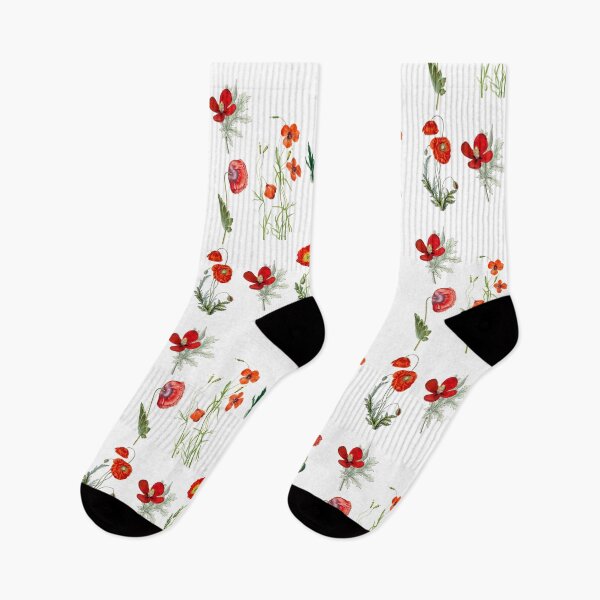 Item preview, Red Watercolor Poppies Florals designed and sold by idovedesign.