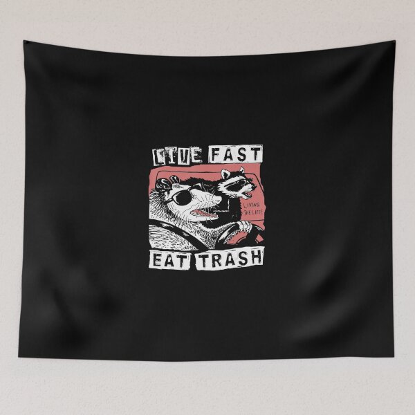 Item preview, Possum Raccoon Live Fast Eat Trash Street Cats Squad designed and sold by VelvetVir5oso.