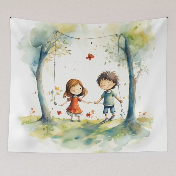 Item preview, Watercolor child designed and sold by Art91design.