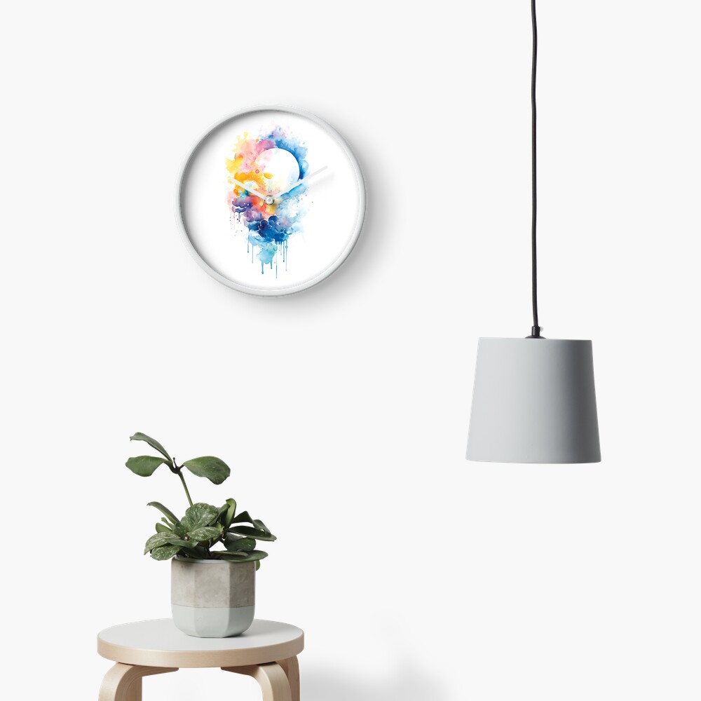Item preview, Clock designed and sold by ColorsByNatasha.