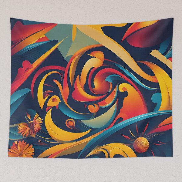 Item preview, Colorful Happy Abstract Fine Art t shirt designed and sold by artmanikin.