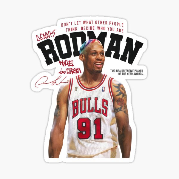 Rodman Basketball The Worm Chicago 91 Legend - Dennis Rodman - Sticker