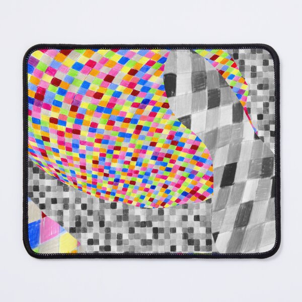 Item preview, Abstract grid distorted colored pencils (white background) designed and sold by MentaLee.