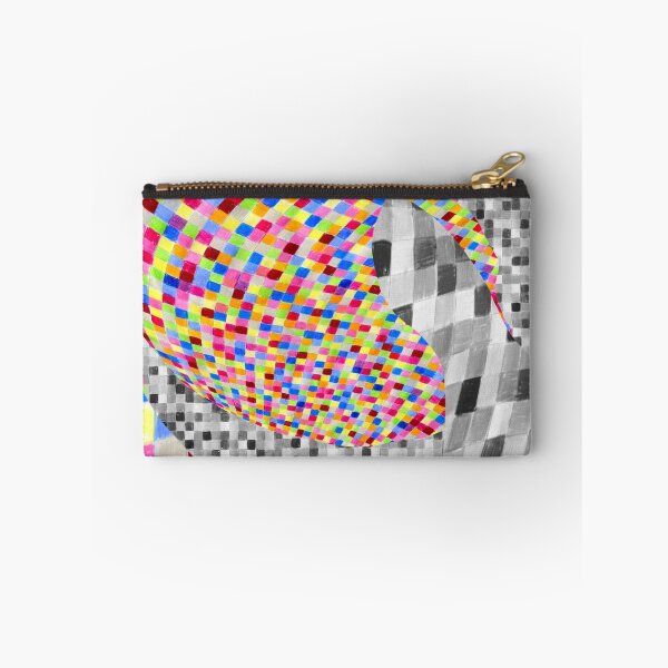 Item preview, Abstract grid distorted colored pencils (white background) designed and sold by MentaLee.