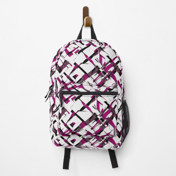 Item preview, Pattern in Preppy Style - Magenta, Violet, White, Black designed and sold by biiid.