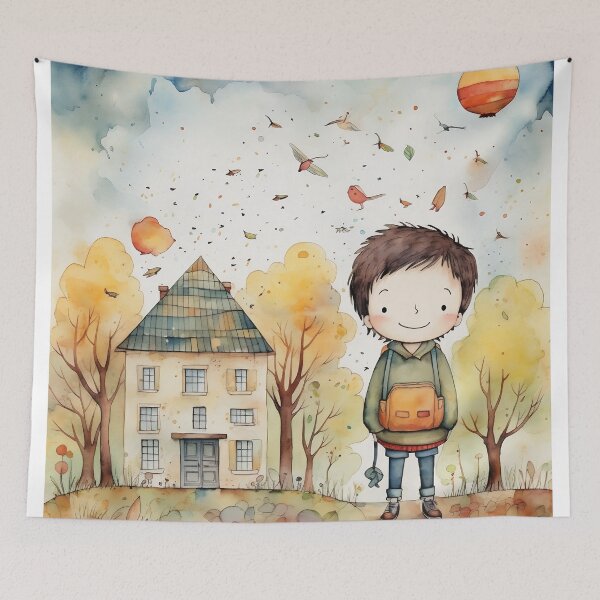 Item preview, Watercolor child designed and sold by Art91design.