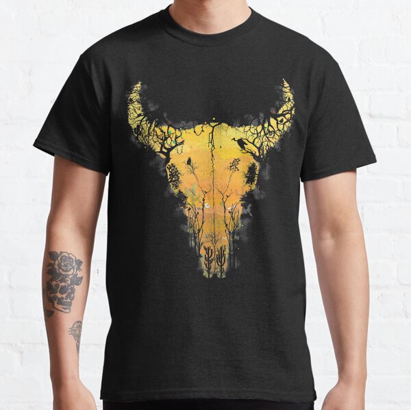 Dark Desert Cow Skull Classic T-Shirt
