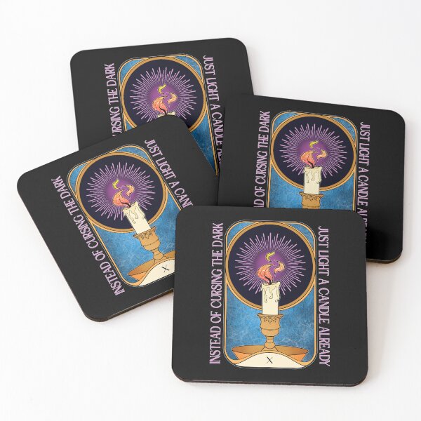 Item preview, Curse the Dark | Lit Candle Tarot Card designed and sold by ObsidianDaz.