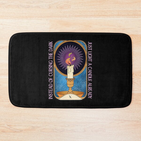 Item preview, Curse the Dark | Lit Candle Tarot Card designed and sold by ObsidianDaz.