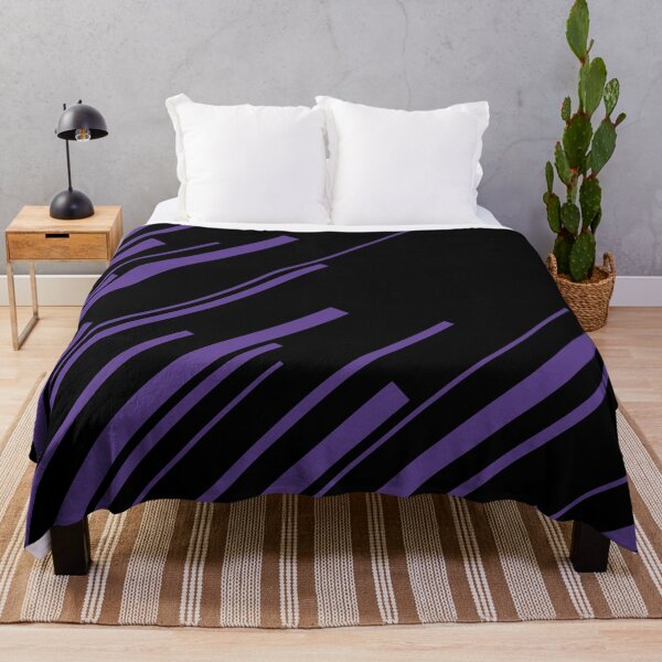 Item preview, Diagonals in Purple and Black Throw Pillow designed and sold by LAEC-Shop.