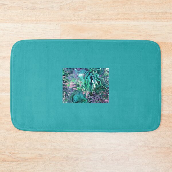Item preview, IMAGE PRINT ONLY Marble Explosion Faux Marbled Texture Marbling Veins Abstract - Turquoise Blue Cyan Lilac designed and sold by Beachy.