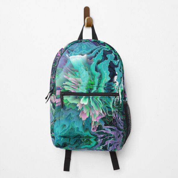 Item preview, IMAGE PRINT ONLY Marble Explosion Faux Marbled Texture Marbling Veins Abstract - Turquoise Blue Cyan Lilac designed and sold by Beachy.
